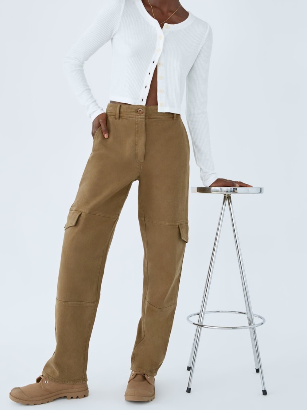 Aritzia Wilfred Free Highrise Cargo Pants Size 4 Cotton